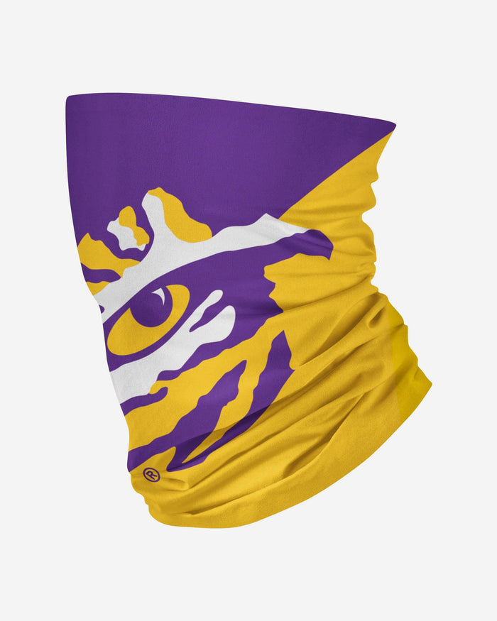 LSU Tigers Big Logo Gaiter Scarf FOCO - FOCO.com