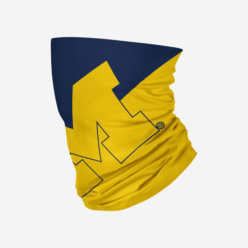 Michigan Wolverines Big Logo Gaiter Scarf FOCO - FOCO.com