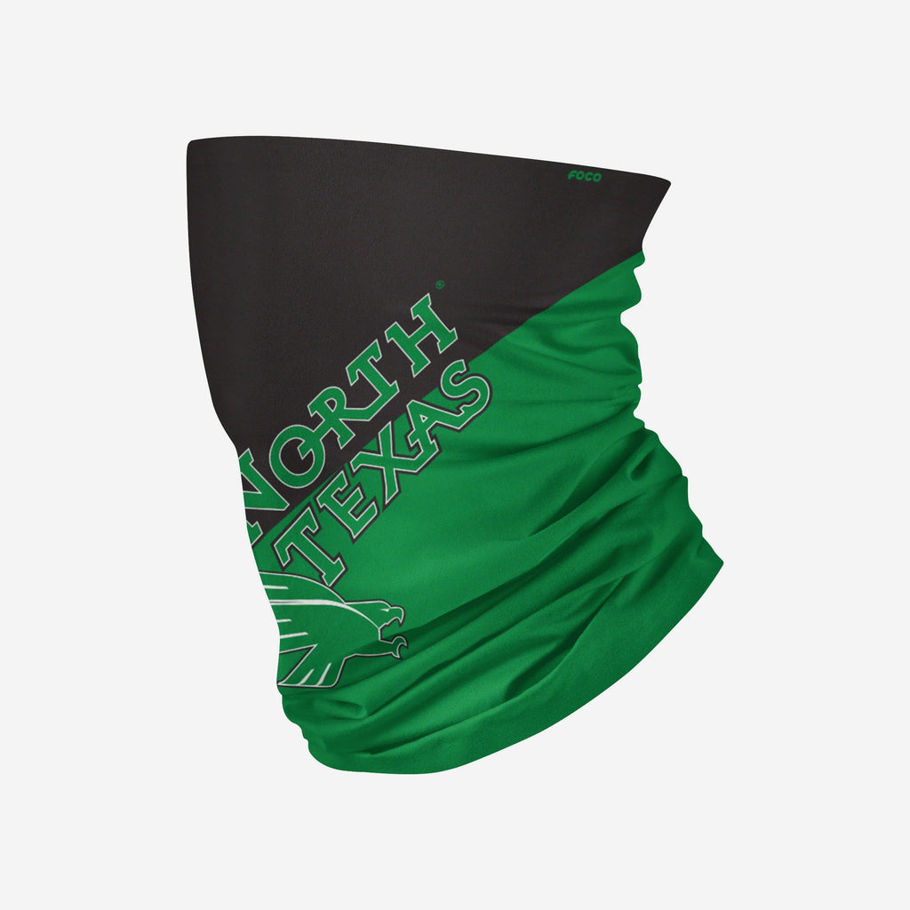 North Texas Mean Green Big Logo Gaiter Scarf FOCO - FOCO.com