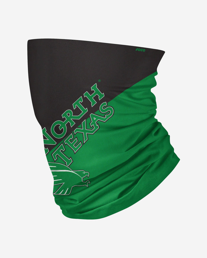 North Texas Mean Green Big Logo Gaiter Scarf FOCO - FOCO.com