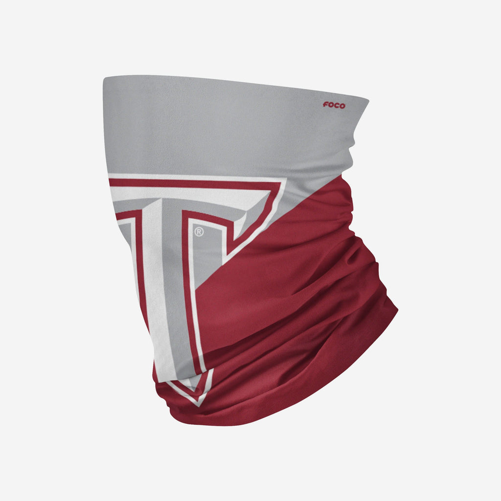 Troy Trojans Big Logo Gaiter Scarf FOCO - FOCO.com