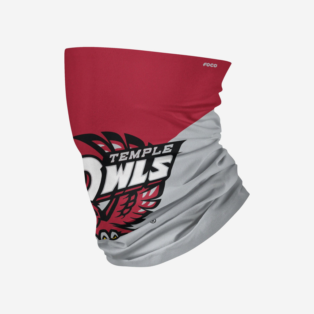 Temple Owls Big Logo Gaiter Scarf FOCO - FOCO.com