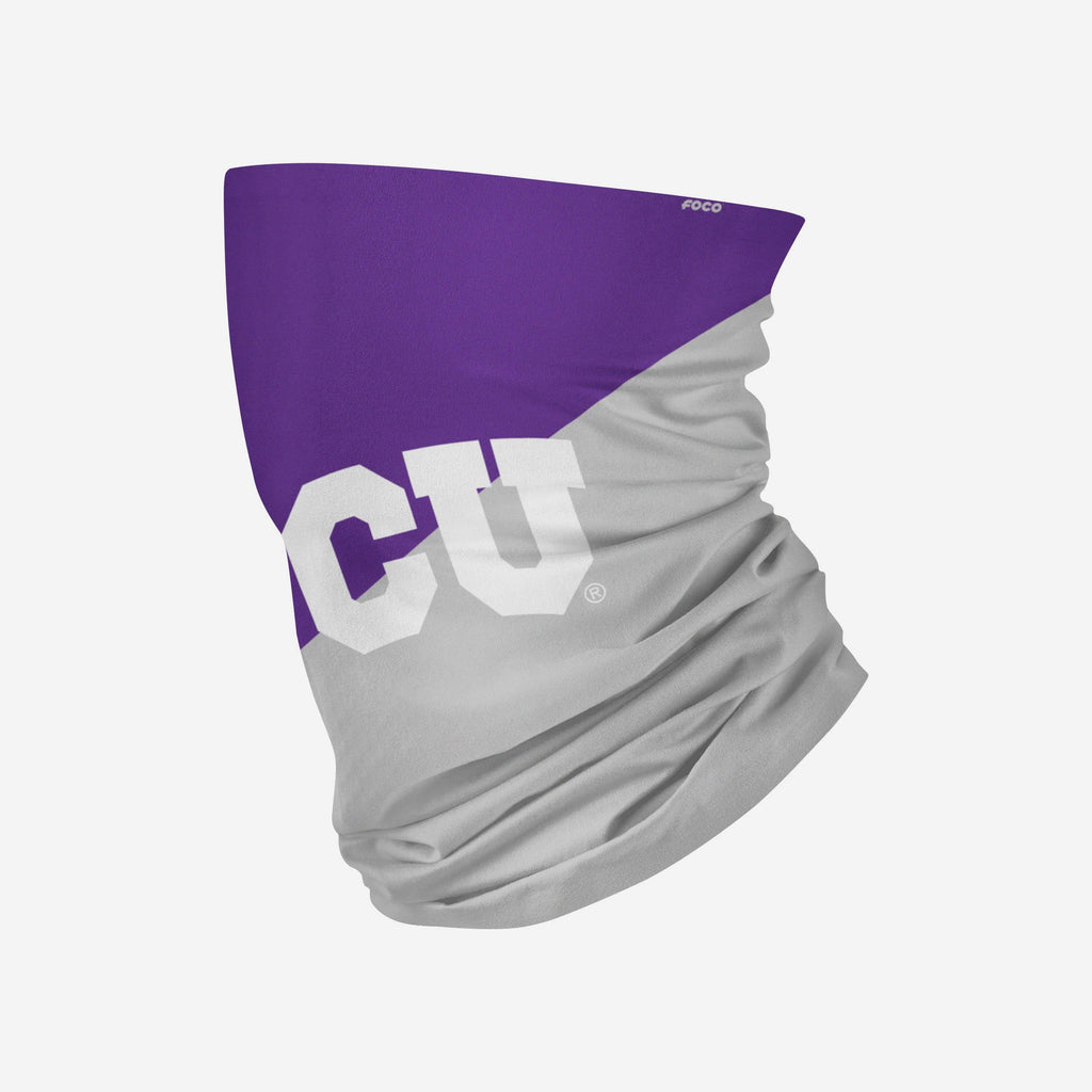 TCU Horned Frogs Big Logo Gaiter Scarf FOCO - FOCO.com