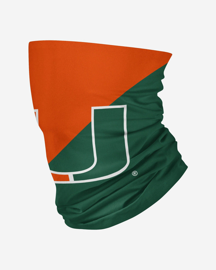 Miami Hurricanes Big Logo Gaiter Scarf FOCO - FOCO.com