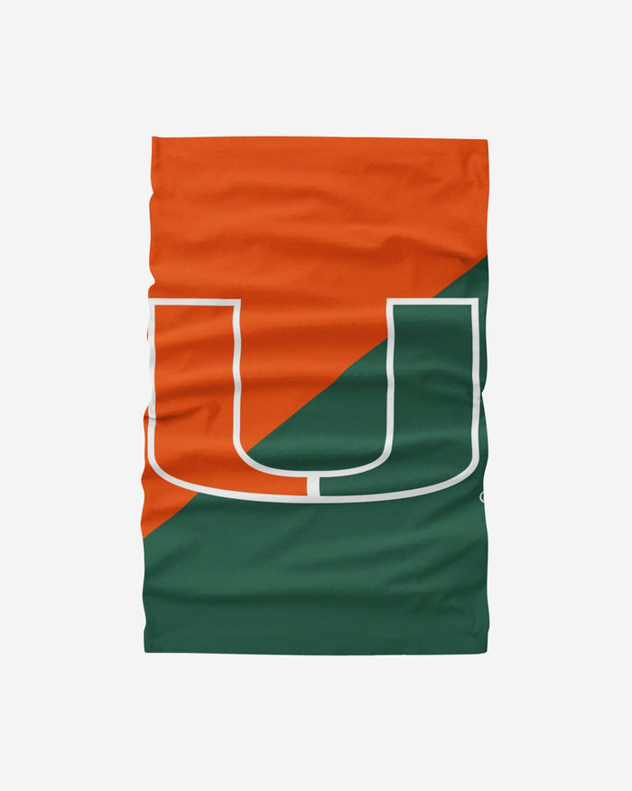 Miami Hurricanes Big Logo Gaiter Scarf FOCO - FOCO.com