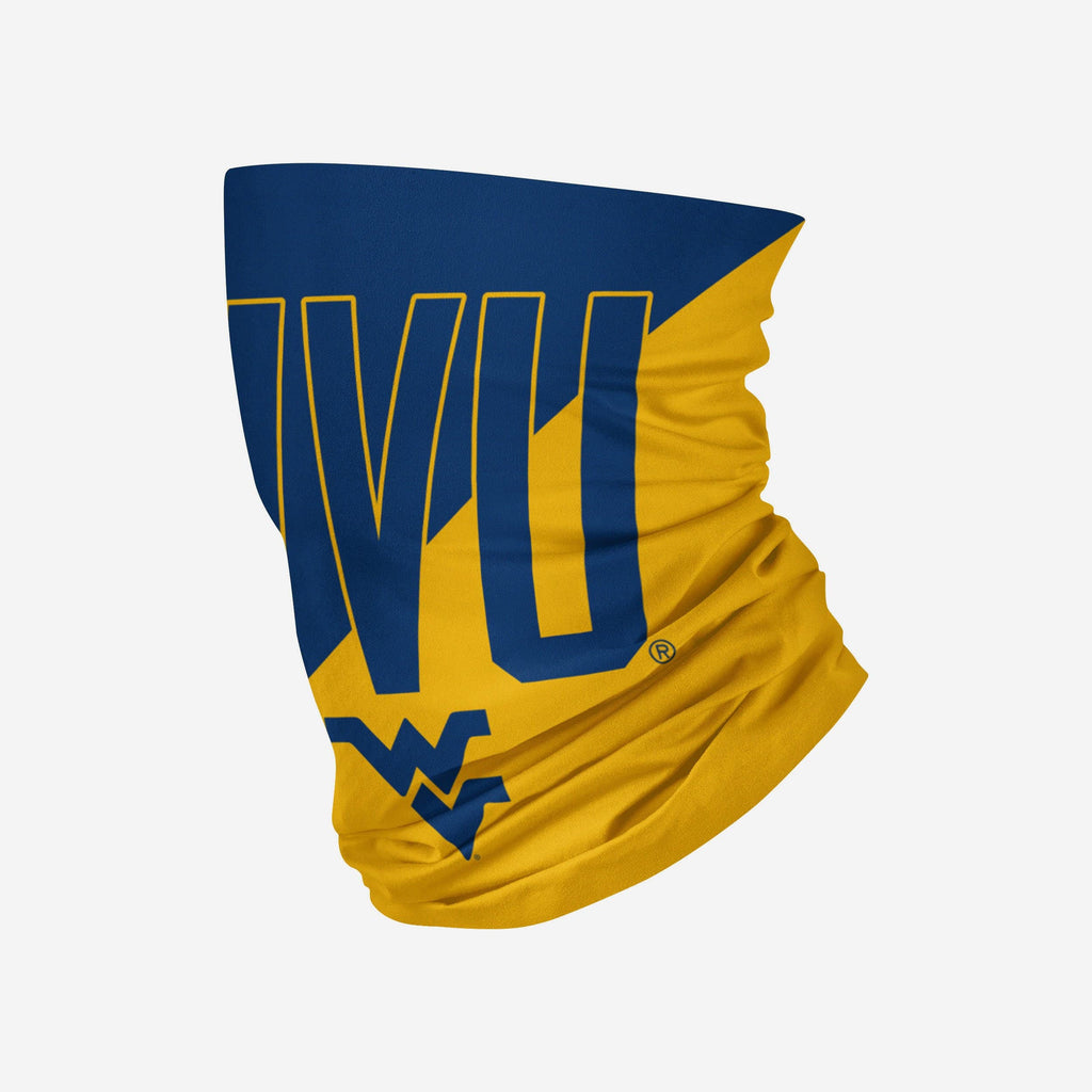 West Virginia Mountaineers Big Logo Gaiter Scarf FOCO - FOCO.com