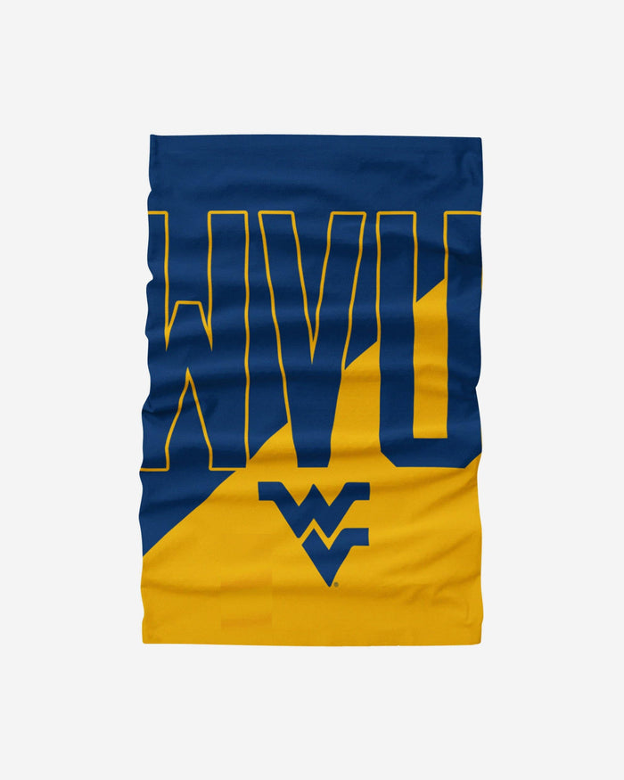 West Virginia Mountaineers Big Logo Gaiter Scarf FOCO - FOCO.com