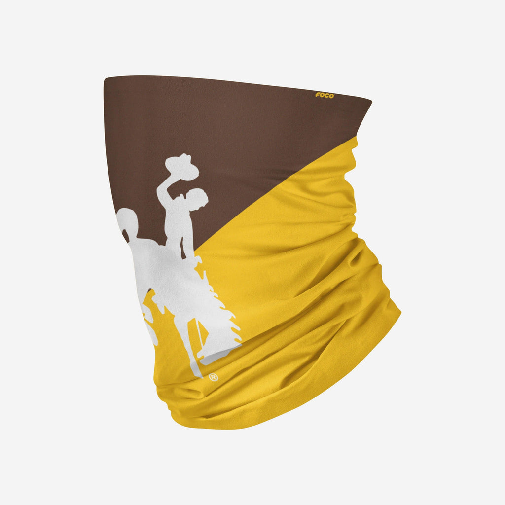 Wyoming Cowboys Big Logo Gaiter Scarf FOCO - FOCO.com