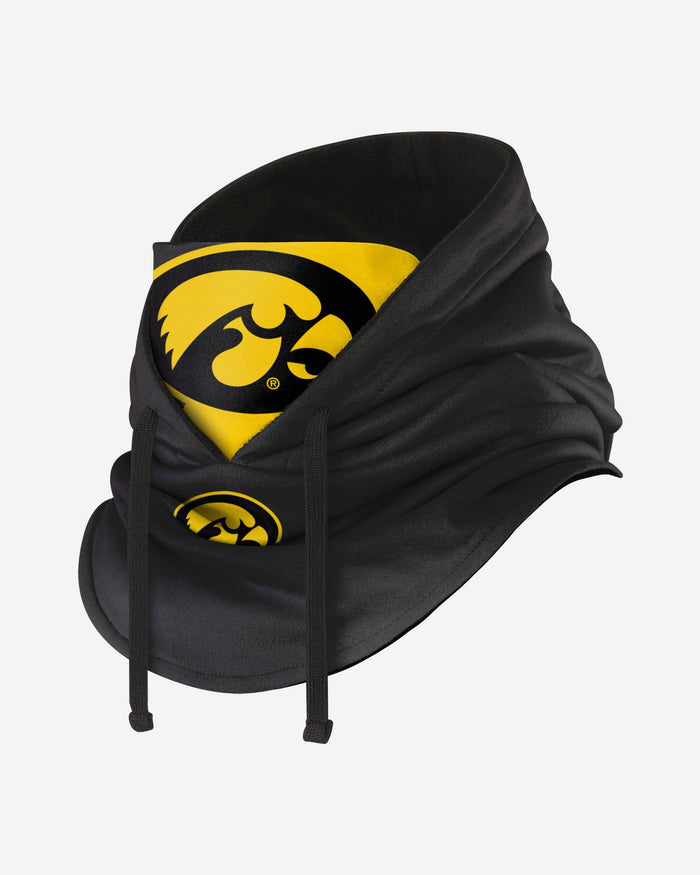 Iowa Hawkeyes Drawstring Hooded Gaiter FOCO - FOCO.com