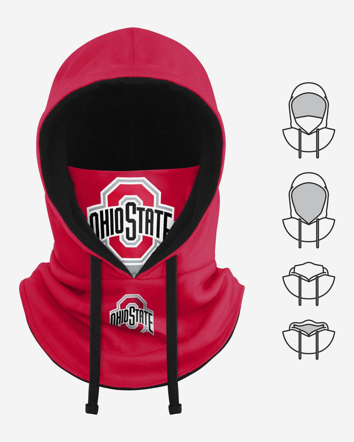 Ohio State Buckeyes Drawstring Hooded Gaiter FOCO - FOCO.com