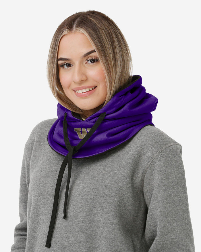 Washington Huskies Drawstring Hooded Gaiter FOCO - FOCO.com