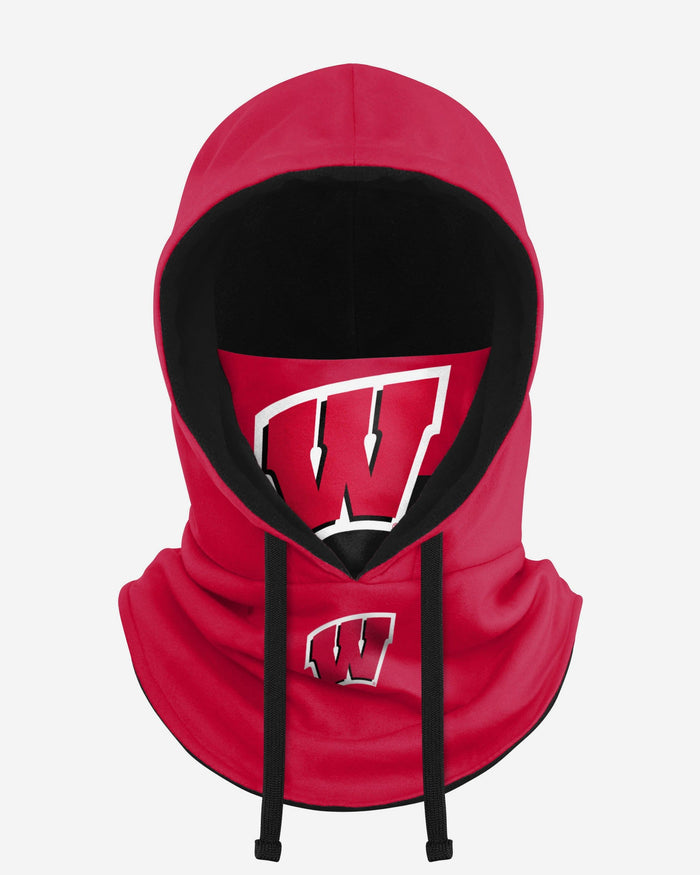 Wisconsin Badgers Drawstring Hooded Gaiter FOCO - FOCO.com