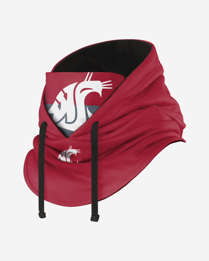 Washington State Cougars Drawstring Hooded Gaiter FOCO - FOCO.com