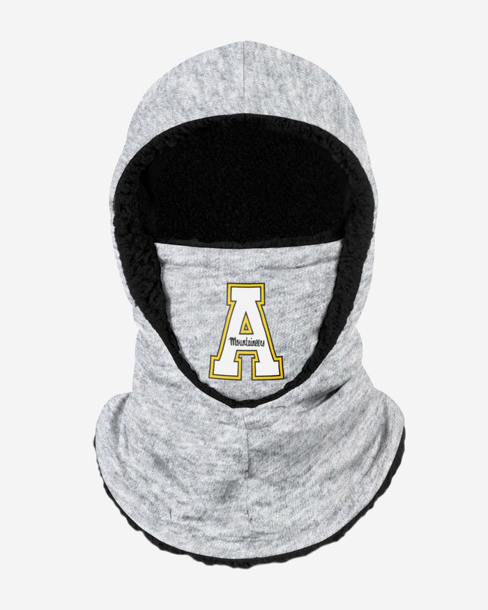 Appalachian State Mountaineers Heather Grey Big Logo Hooded Gaiter FOCO - FOCO.com