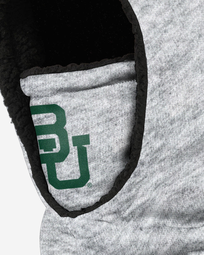 Baylor Bears Heather Grey Big Logo Hooded Gaiter FOCO - FOCO.com