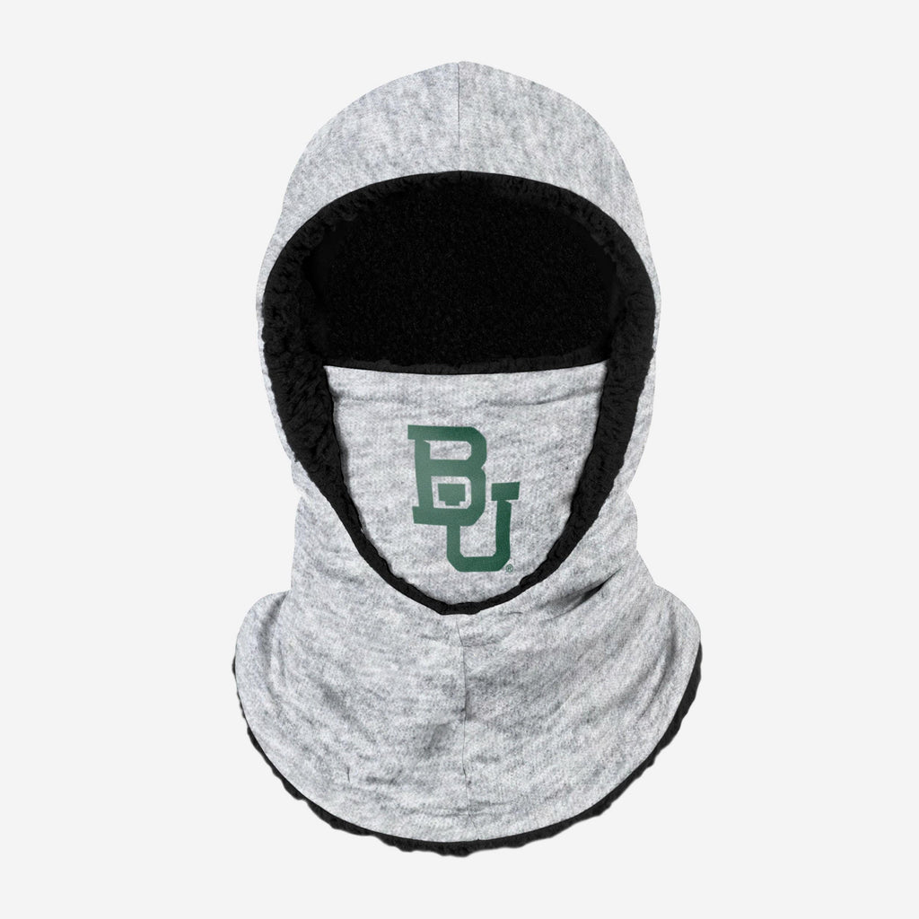 Baylor Bears Heather Grey Big Logo Hooded Gaiter FOCO - FOCO.com