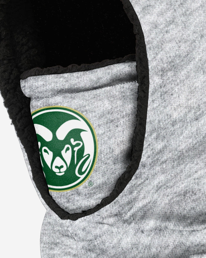 Colorado State Rams Heather Grey Big Logo Hooded Gaiter FOCO - FOCO.com