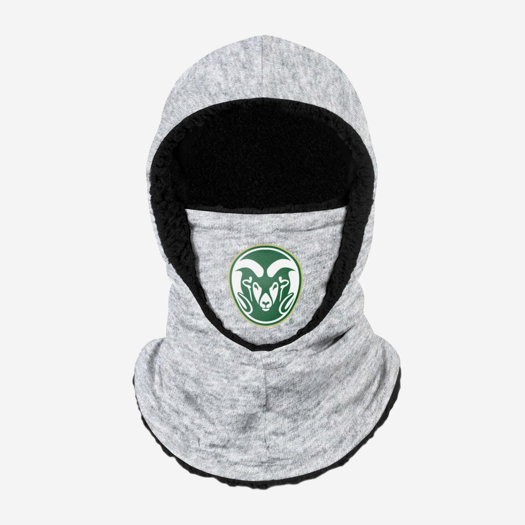 Colorado State Rams Heather Grey Big Logo Hooded Gaiter FOCO - FOCO.com