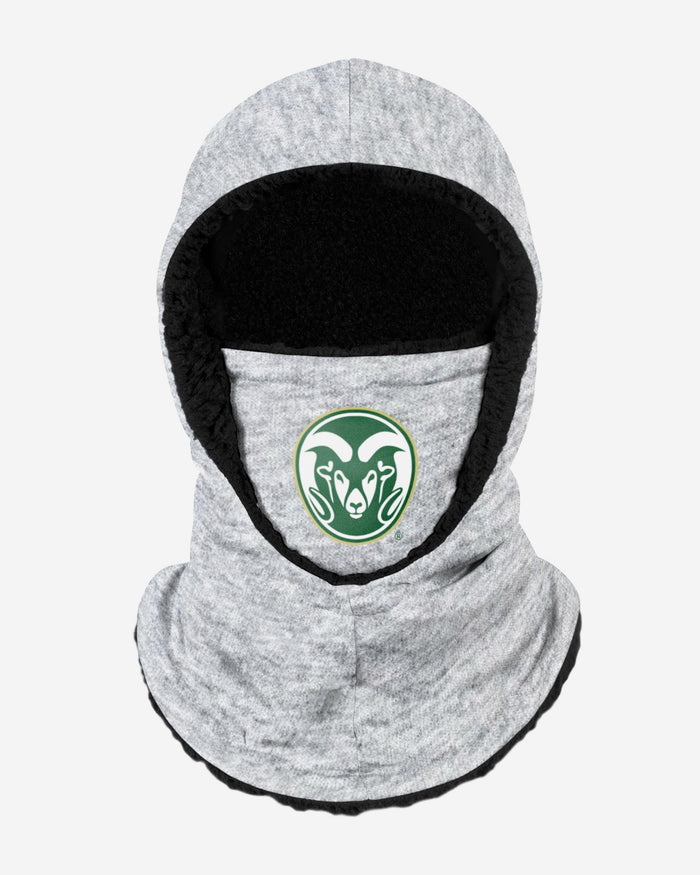 Colorado State Rams Heather Grey Big Logo Hooded Gaiter FOCO - FOCO.com