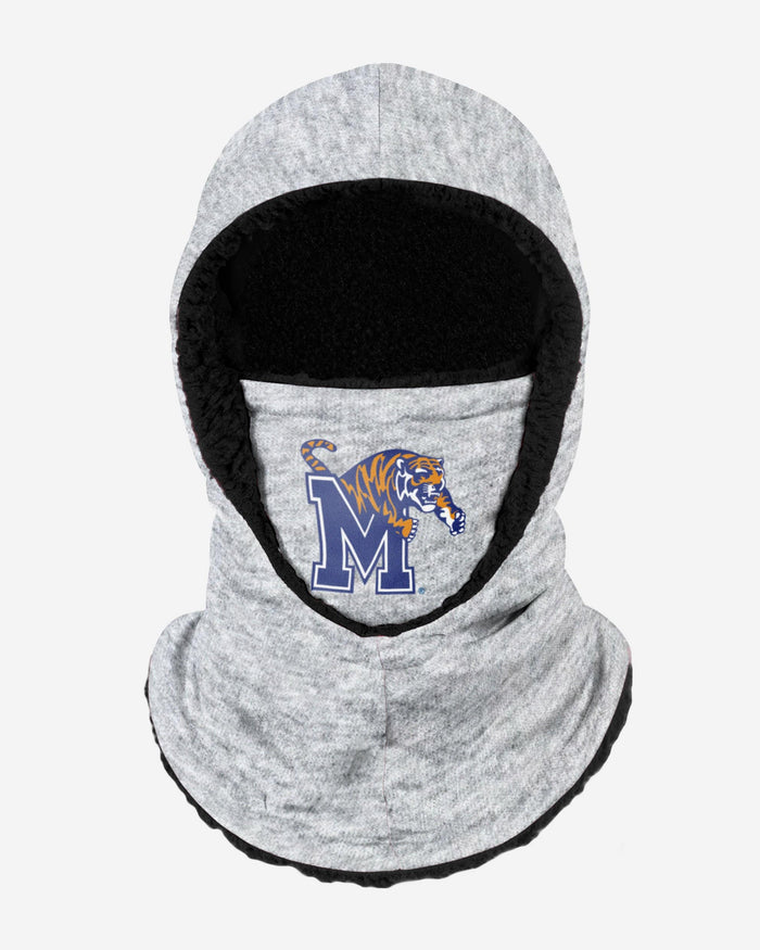 Memphis Tigers Heather Grey Big Logo Hooded Gaiter FOCO - FOCO.com