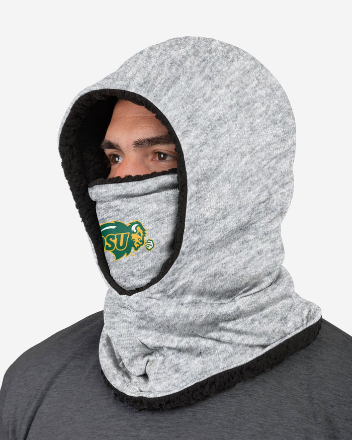 North Dakota State Bison Heather Grey Big Logo Hooded Gaiter FOCO - FOCO.com