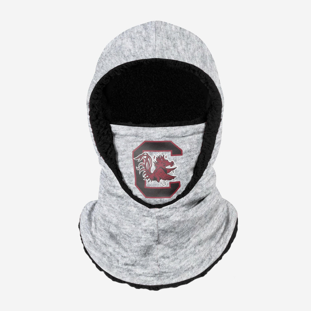 South Carolina Gamecocks Heather Grey Big Logo Hooded Gaiter FOCO - FOCO.com