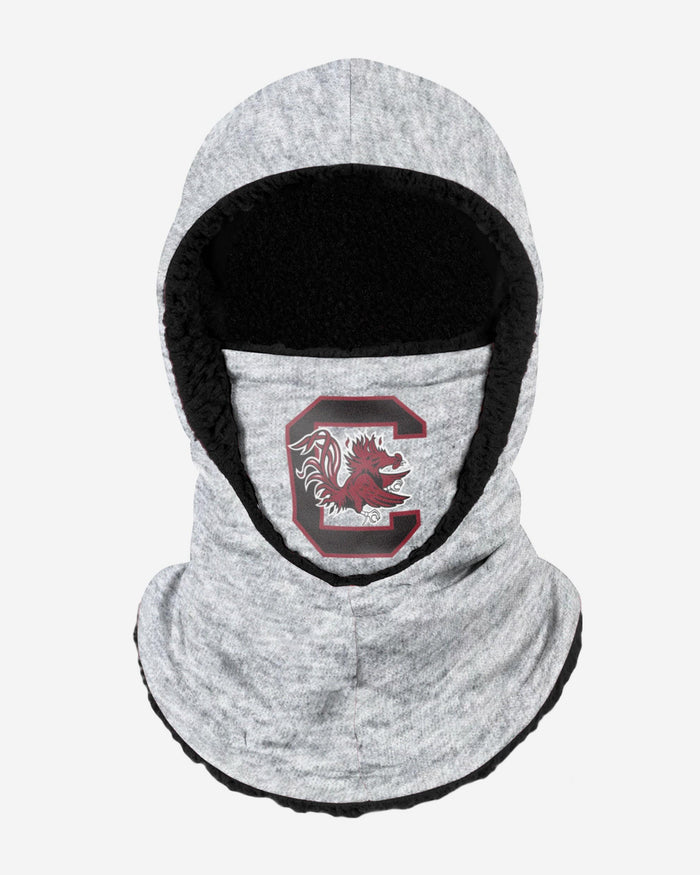 South Carolina Gamecocks Heather Grey Big Logo Hooded Gaiter FOCO - FOCO.com