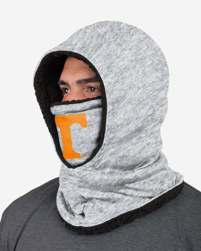 Tennessee Volunteers Heather Grey Big Logo Hooded Gaiter FOCO - FOCO.com
