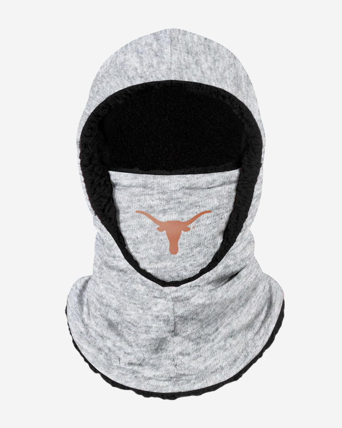 Texas Longhorns Heather Grey Big Logo Hooded Gaiter FOCO - FOCO.com