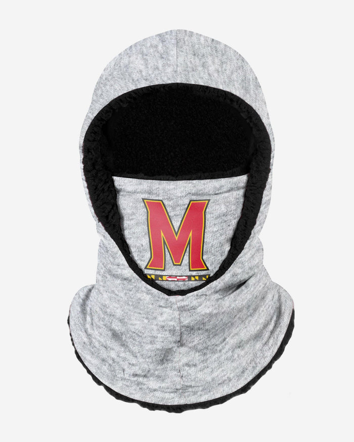Maryland Terrapins Heather Grey Big Logo Hooded Gaiter FOCO - FOCO.com