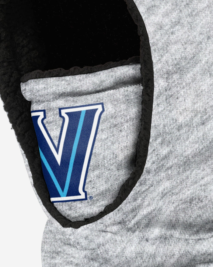 Villanova Wildcats Heather Grey Big Logo Hooded Gaiter FOCO - FOCO.com