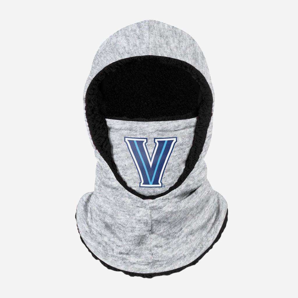 Villanova Wildcats Heather Grey Big Logo Hooded Gaiter FOCO - FOCO.com