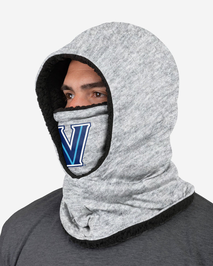 Villanova Wildcats Heather Grey Big Logo Hooded Gaiter FOCO - FOCO.com