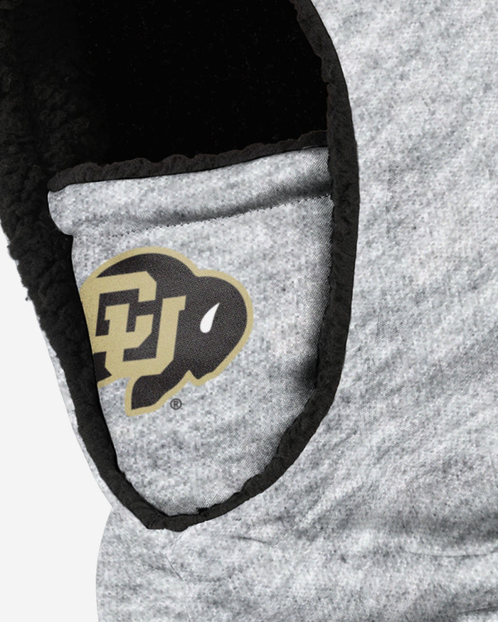 Colorado Buffaloes Heather Grey Big Logo Hooded Gaiter FOCO - FOCO.com