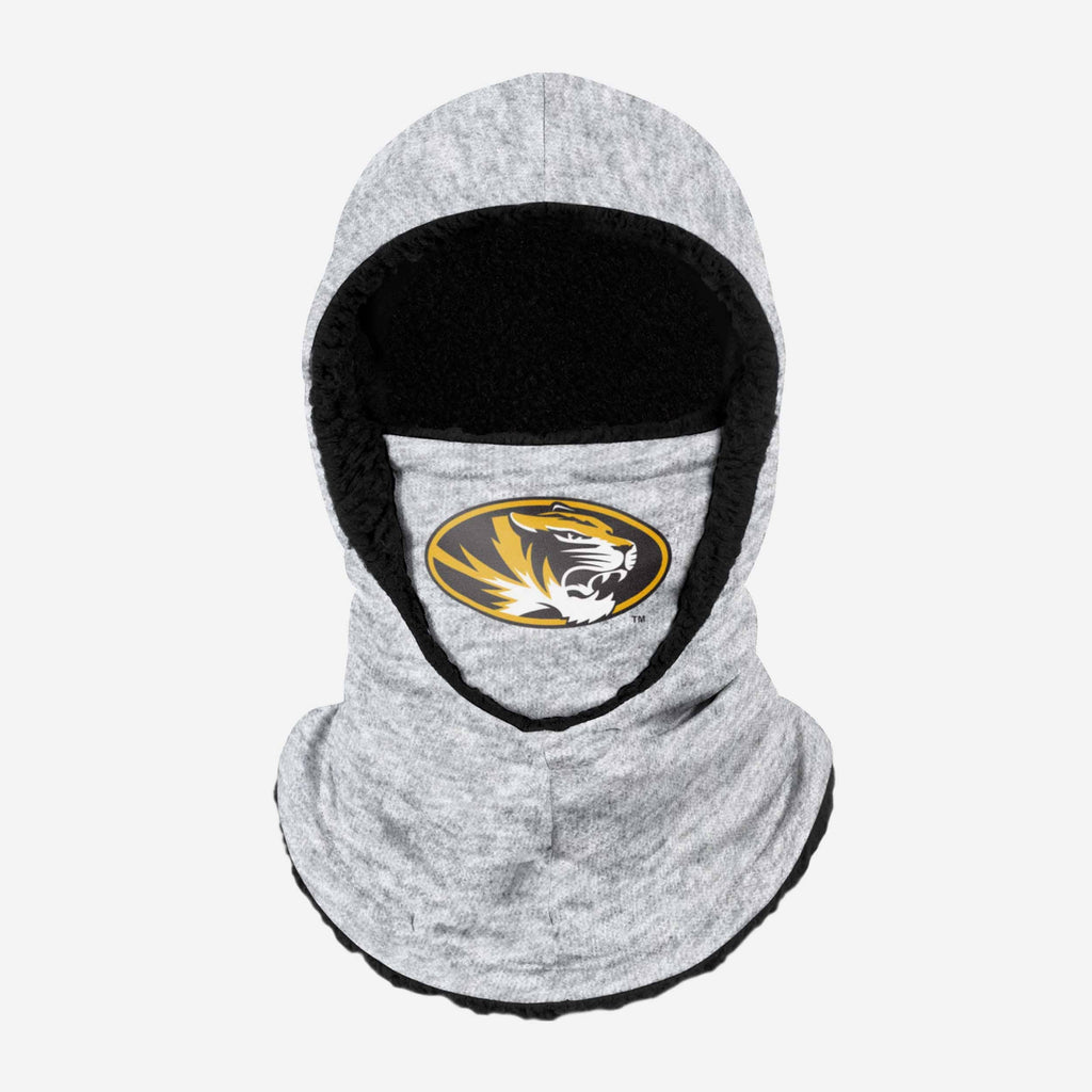 Missouri Tigers Heather Grey Big Logo Hooded Gaiter FOCO - FOCO.com