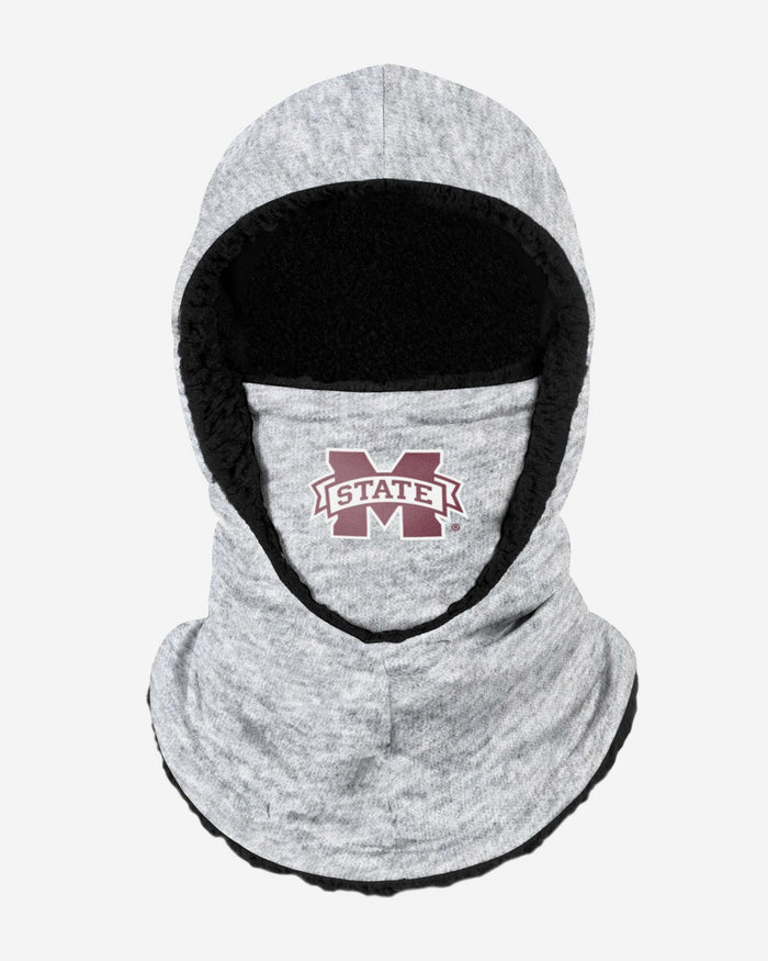 Mississippi State Bulldogs Heather Grey Big Logo Hooded Gaiter FOCO - FOCO.com