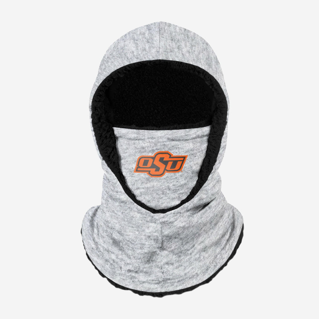 Oklahoma State Cowboys Heather Grey Big Logo Hooded Gaiter FOCO - FOCO.com