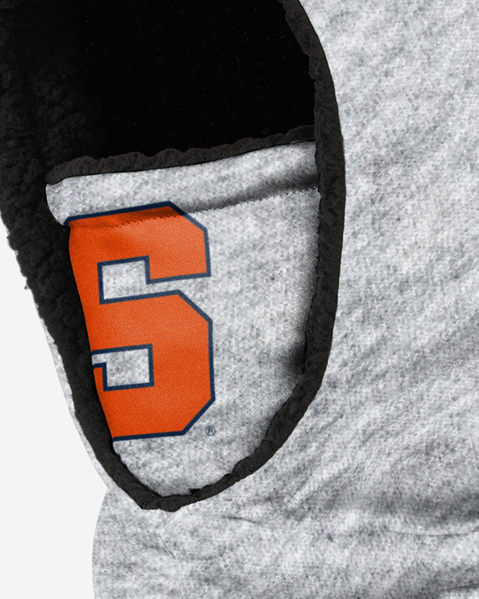 Syracuse Orange Heather Grey Big Logo Hooded Gaiter FOCO - FOCO.com