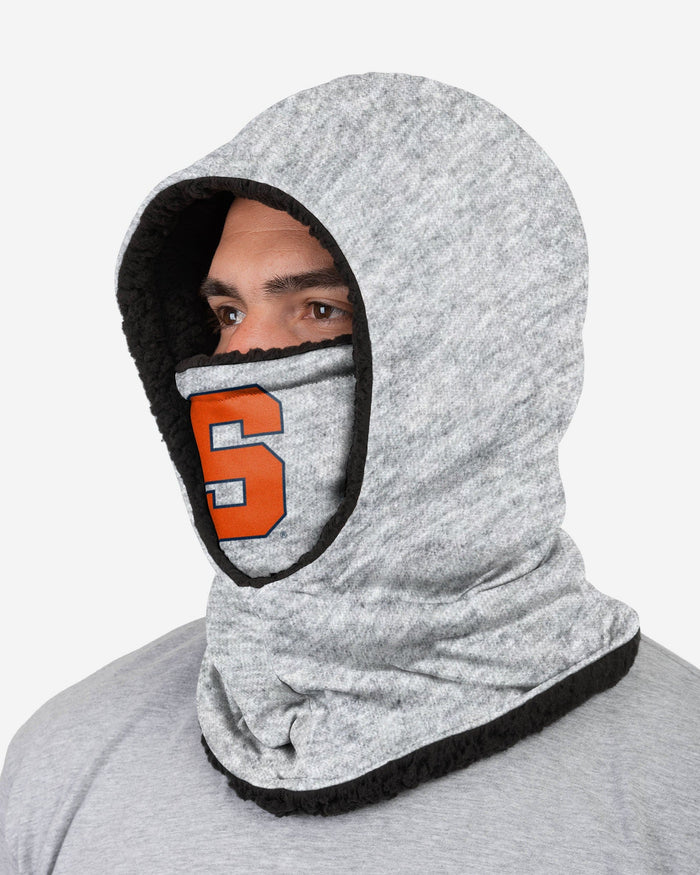 Syracuse Orange Heather Grey Big Logo Hooded Gaiter FOCO - FOCO.com