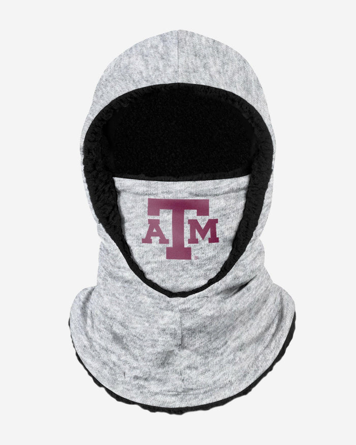 Texas A&M Aggies Heather Grey Big Logo Hooded Gaiter FOCO Adult - FOCO.com