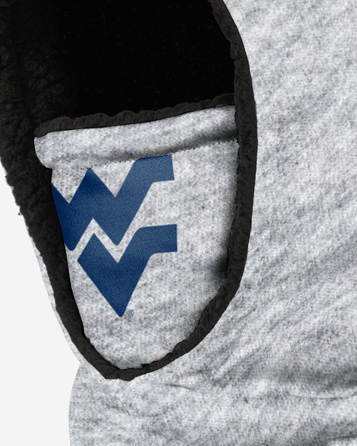 West Virginia Mountaineers Heather Grey Big Logo Hooded Gaiter FOCO - FOCO.com