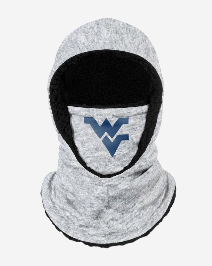 West Virginia Mountaineers Heather Grey Big Logo Hooded Gaiter FOCO Adult - FOCO.com