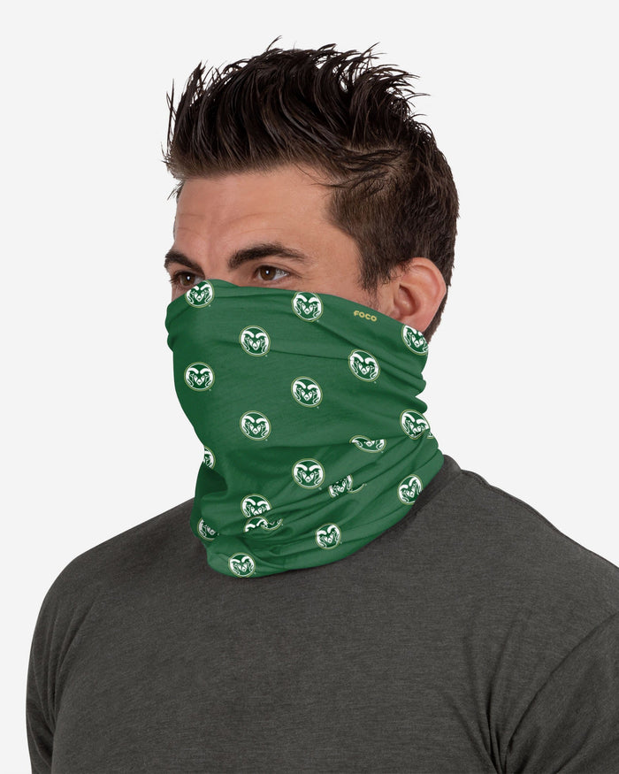 Colorado State Rams Mini Print Logo Gaiter Scarf FOCO - FOCO.com