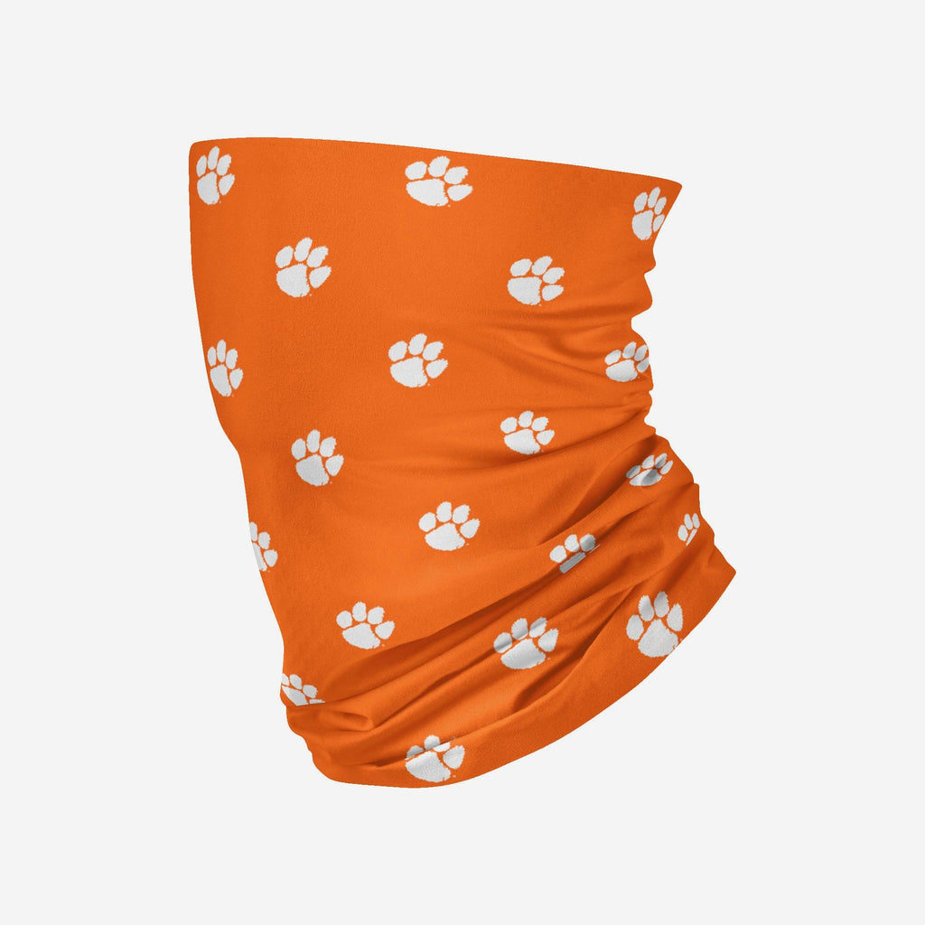 Clemson Tigers Mini Print Logo Gaiter Scarf FOCO - FOCO.com