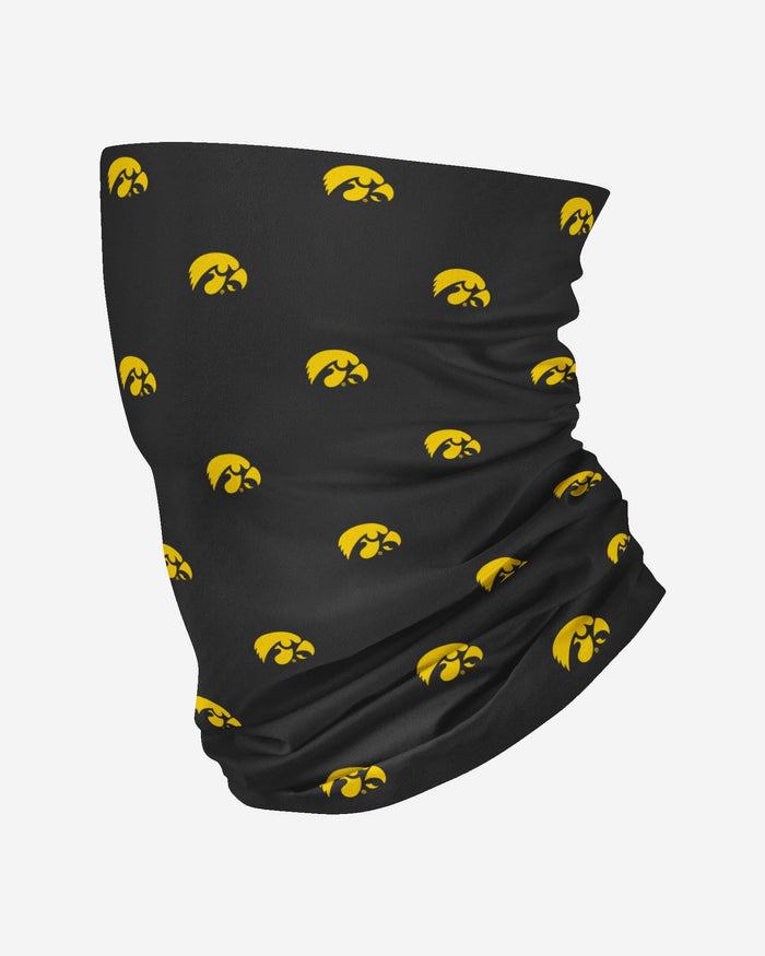 Iowa Hawkeyes Mini Print Logo Gaiter Scarf FOCO - FOCO.com