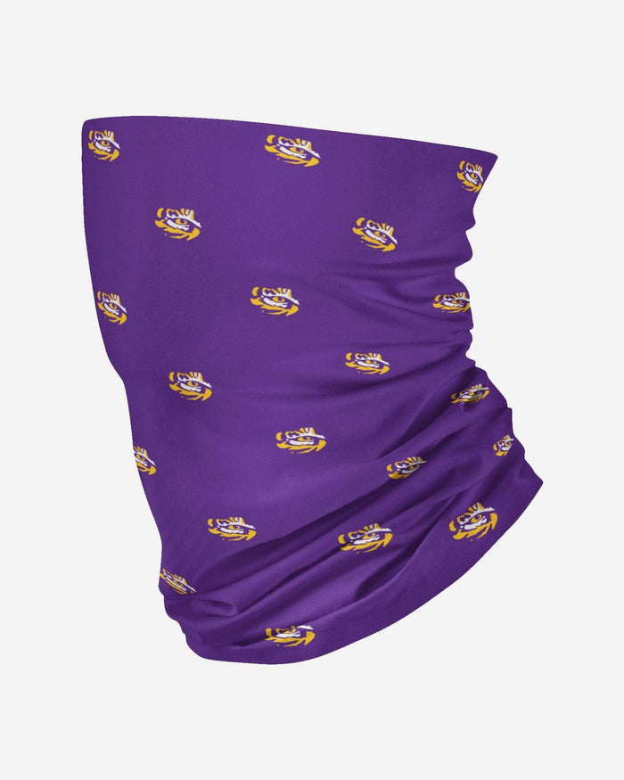 LSU Tigers Mini Print Logo Gaiter Scarf FOCO - FOCO.com