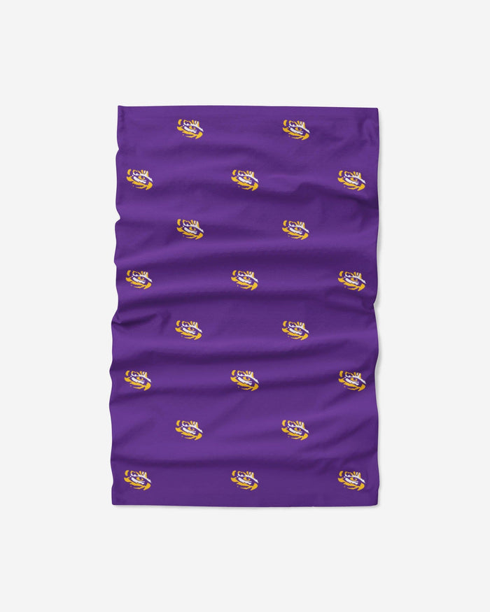 LSU Tigers Mini Print Logo Gaiter Scarf FOCO - FOCO.com