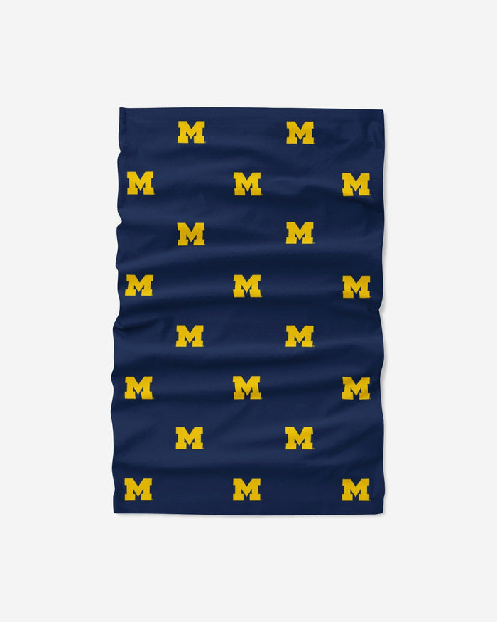 Michigan Wolverines Mini Print Logo Gaiter Scarf FOCO - FOCO.com