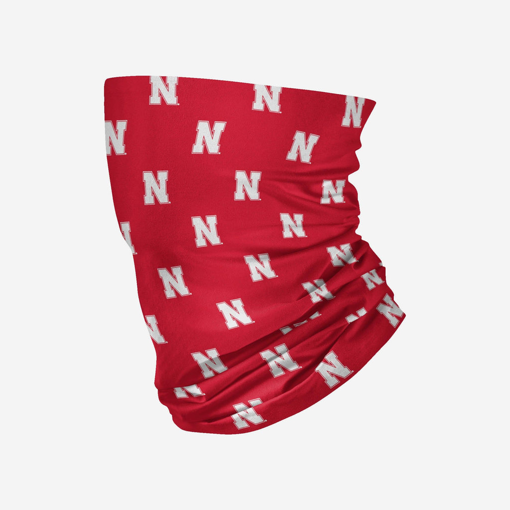 Nebraska Cornhuskers Mini Print Logo Gaiter Scarf FOCO - FOCO.com