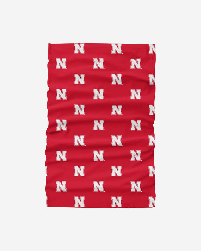 Nebraska Cornhuskers Mini Print Logo Gaiter Scarf FOCO - FOCO.com